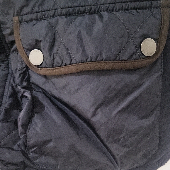 Men's Tommy Bahama Navy Quilted Vest - Picture 4 of 8